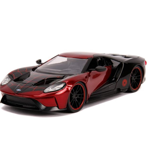 اسباب بازی ماشین فلزی فورد مدل GT و فیگور مایلز مورالز Miles Morales Figure با مقیاس 1:24_اسباب بازی